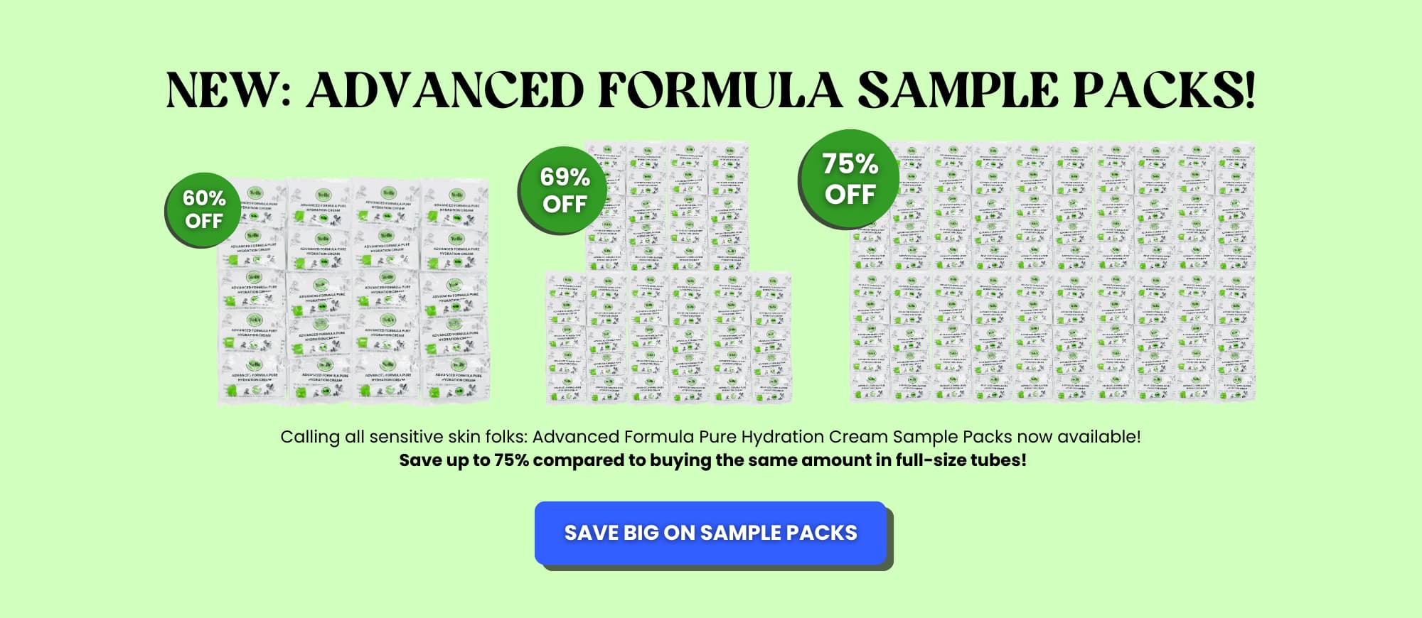 Yu-Be Advanced Formula Pure Hydration Sample Packs are now available for purchase