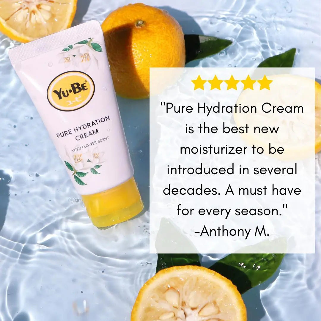 Yuzu Pure Hydration Cream - Yu-Be - Real review/testimony by customer Anthony M.: "Pure Hydration Cream is the best new moisturizer to be introduced in several decades. A must-have for every season."