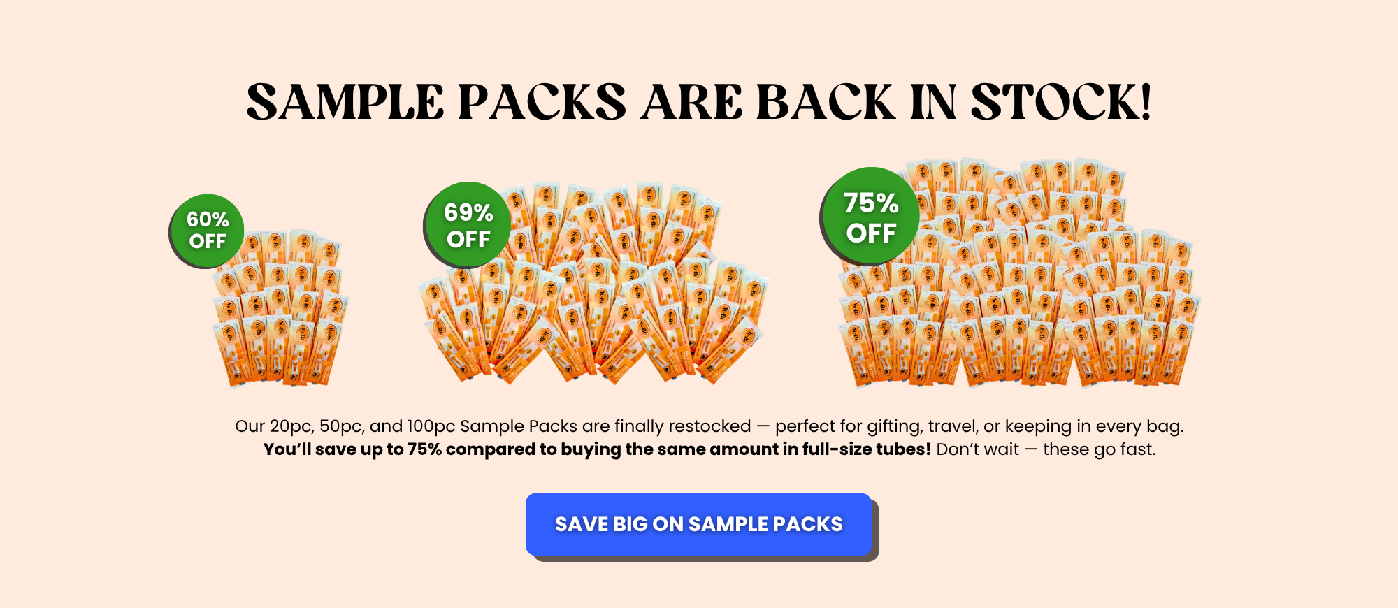 Save up to 75% on Japanese skincare travel sample tubes of our best selling moisturizer