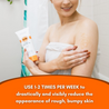 Foaming Skin Polish - Yu-Be - Use this Japanese face and body scrub 1-2 times per week to drastically reduce the appearance of rough, bumpy skin, or keratosis pilaris