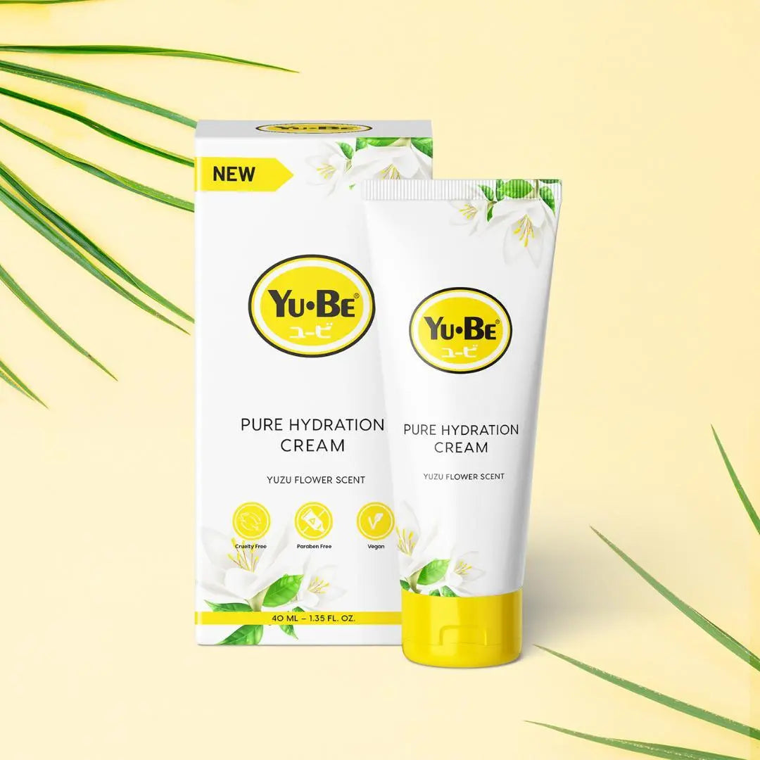 Yuzu Pure Hydration Cream - Yu-Be - This moisturizer is yuzu flower scented and is paraben free, vegan, and safe for sensitive skin