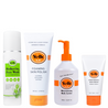 Complete Skincare Set - Yu-Be - Includes a Hydrating Face Wash, Foaming Skin Polish, Moisturizing Body Lotion, and Moisturizing Skin Cream