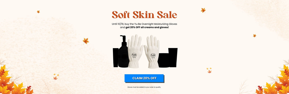 Get 20% off all creams and gloves when you add gloves to your cart