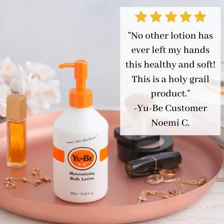 Moisturizing Body Lotion - Yu-Be - "No other lotion has ever left my hands this healthy and soft! This is a holy grail product." -Testimonial by Yu-Be Customer Noemi C.