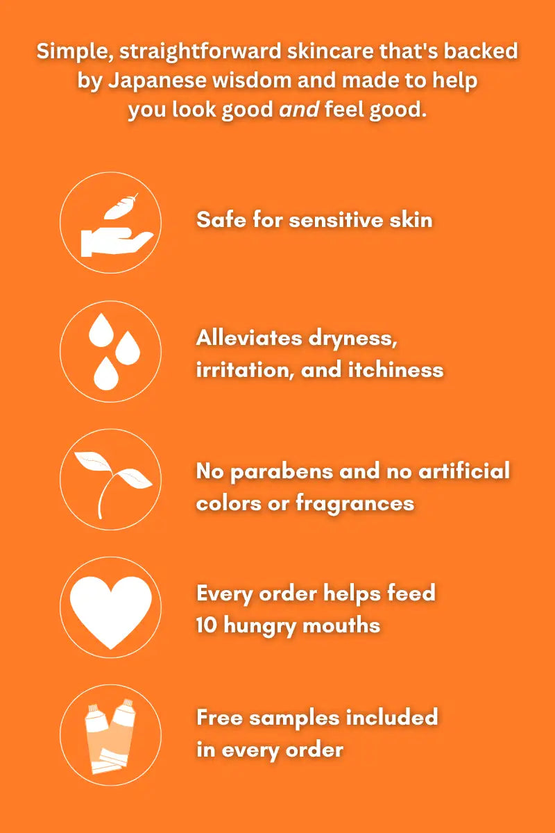 Simple, straightforward skincare that's backed by Japanese wisdom and made to help you look good and feel good.