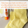 Heel & Elbow Moisturizing Socks - Yu-Be - Helps keep yoru heels and elbows soft, smooth, and crack free when combined with the Yu-Be Moisturizing Skin Cream